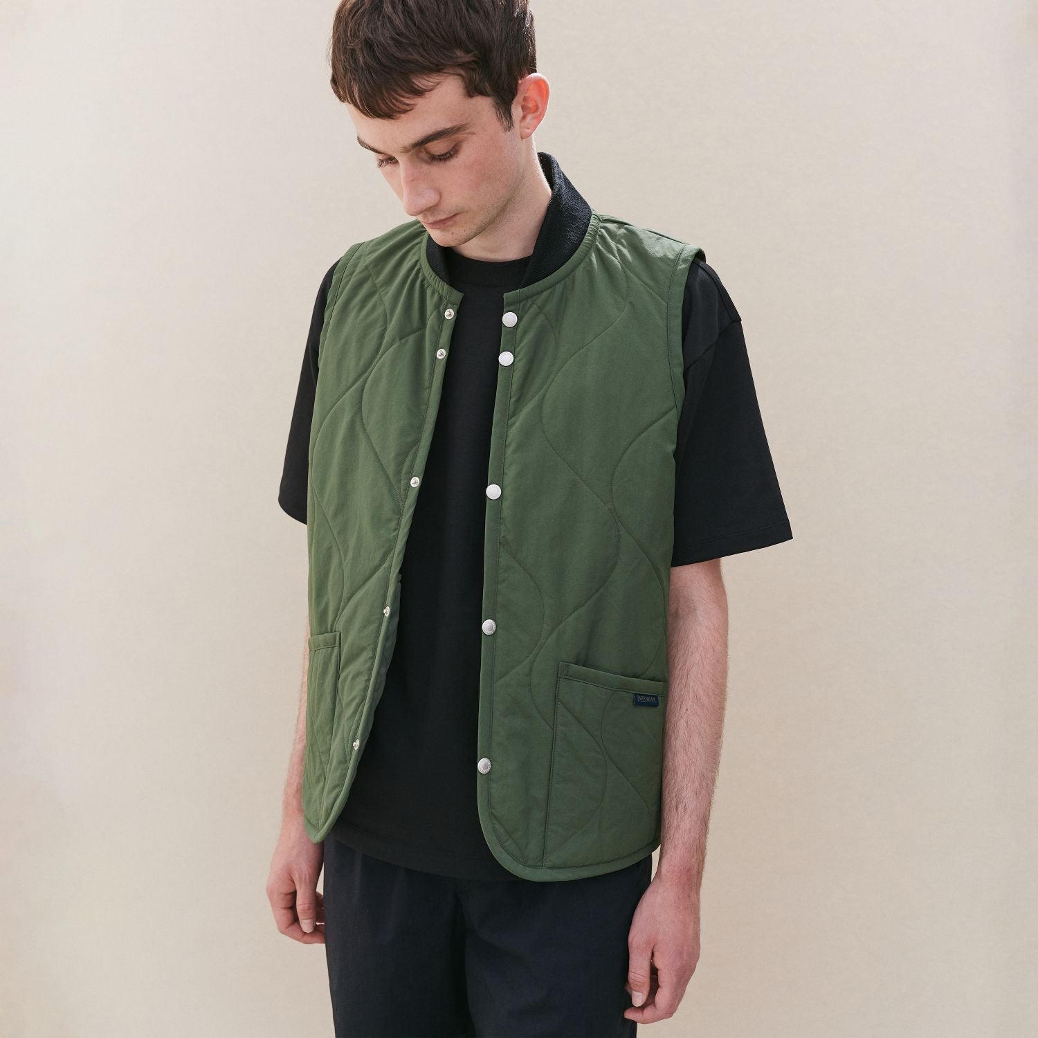 Stud Front Bomber Gilet