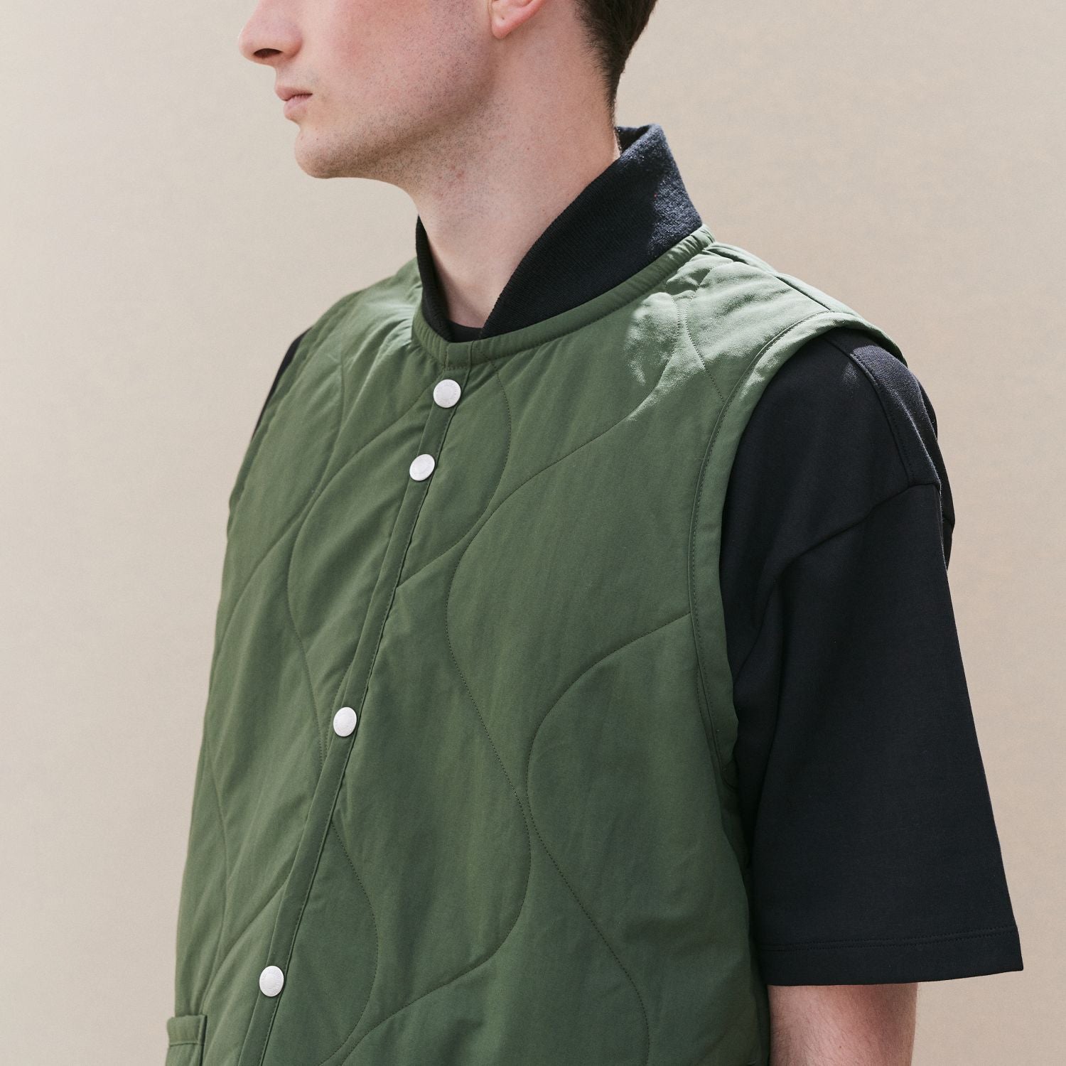 Stud Front Bomber Gilet