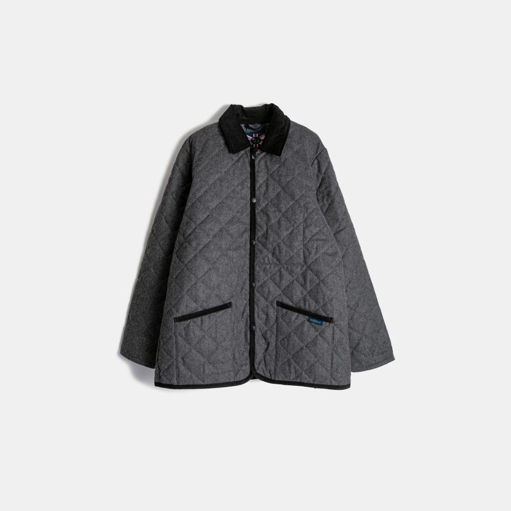 ジャケット・アウター LAVENHAM DUBLIN MENS RC Suffolk Navy L Wool Denham